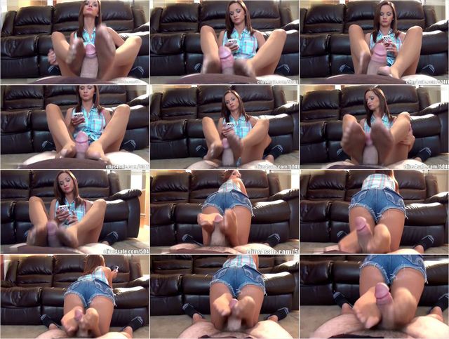 Ashley Sinclair Ignoring Footjob While Watching TV HD Preview