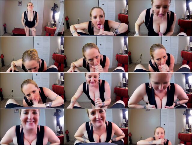 StepMom Bounces her Big Tits then gives a Sensual Sloppy Blowjob 1080p Preview