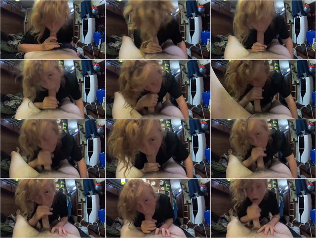 Moaning Blowjob POV with Amateur Redhead Preview