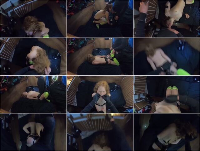 Amateur BDSM Session with Natural Redhead Daughter HD Preview