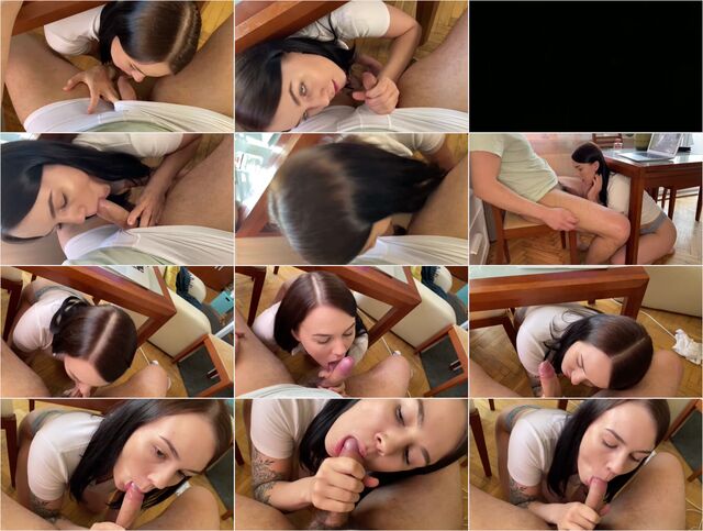 Under Table Blowjob From Sister HD 1080p Preview