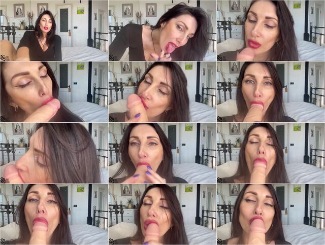 Hot brunette Mom sucks her toes and then takes your dick does blowjob and cums in her mouth 4k Preview