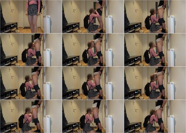 Dad Packs Lunch Box for his Girl before School HD 1080p Preview
