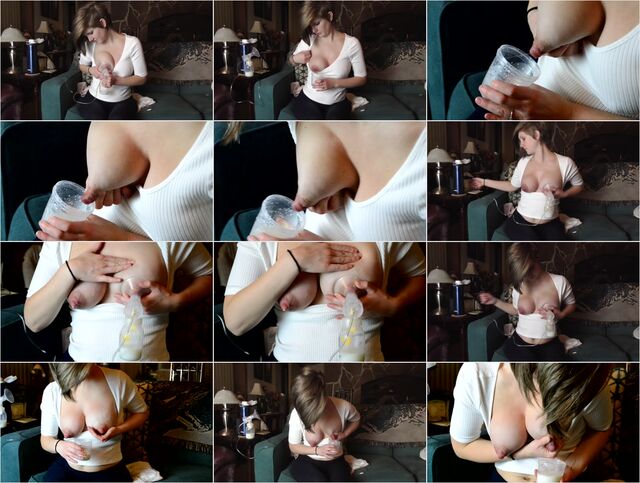 HouseWifeGinger - Breast Pumping Lactating MILF Preview