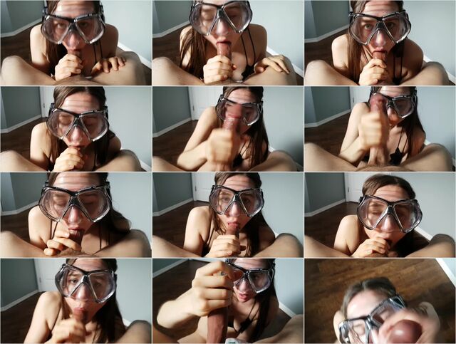 Hazel Simone - Scuba Mask Sloppy Deepthroat Pov Preview