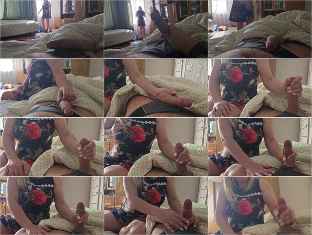 My Mommy Jerk off my Cock and want see my Cumshot on her Hands HD 1080p Preview